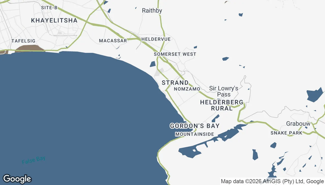 Map of our service area